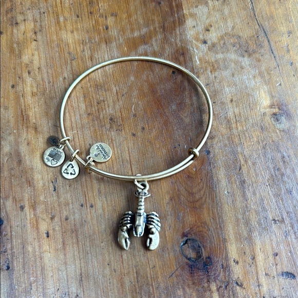 Alex and Ani Jewelry - Alex and Ani Gold Lobster Charm Bangle Bracelet